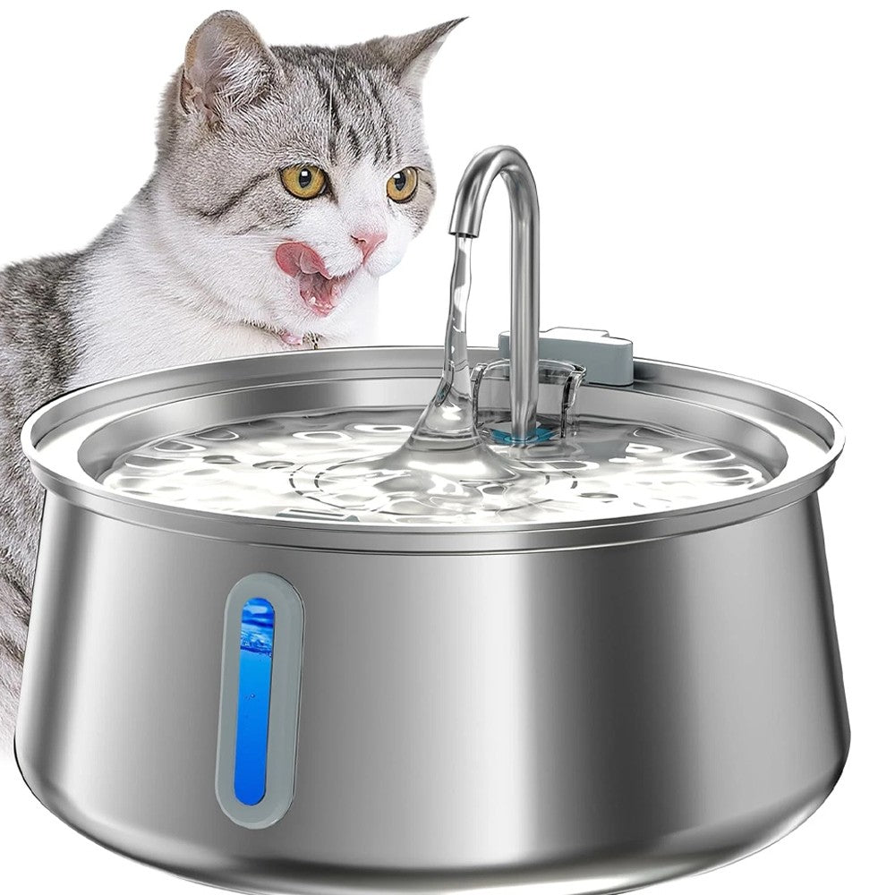 4L Cat Water Fountain For Pet Dog LED Drinking Water Bowl Automatic Dispenser